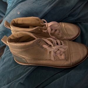 Gold sneakers